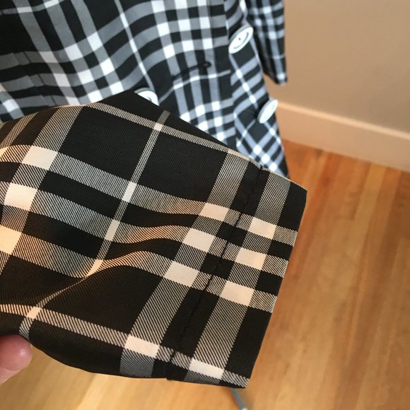 Vero Moda Plaid Trench Nylon - Picture 6 of 8
